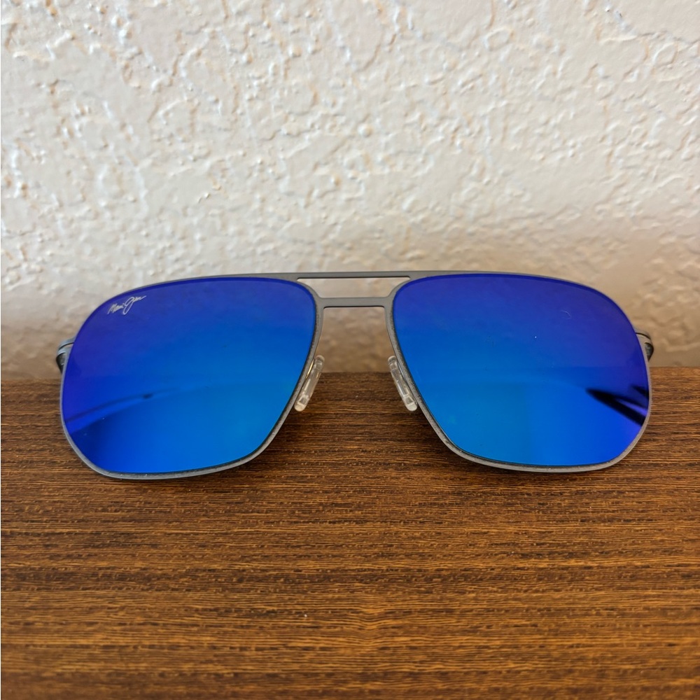 Maui Jim Blue Aviator Sunglasses